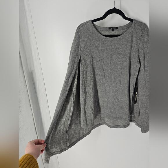 Kal Rieman Heather Grey Cape Sweatshirt S - Picture 4 of 10
